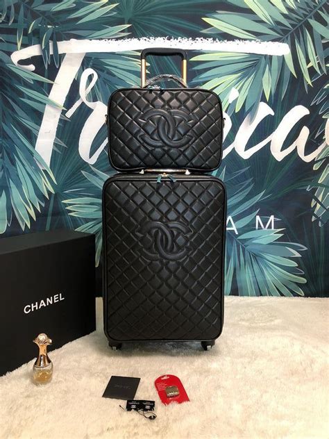 chanel luggage sets|Chanel suitcase luggage.